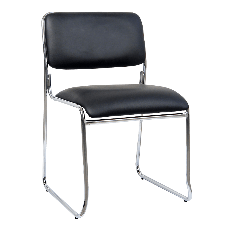 Low-Back Simple Leather Seat for reception (y-1834)