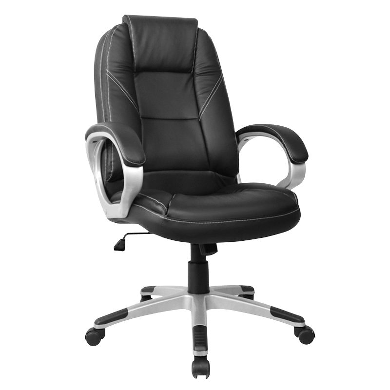 Ergonomic Black Leather Office Manager Cathedra (Y-2753)
