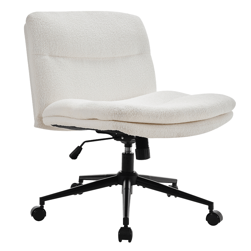 White Double Cushion Leisure Home Office Cathedra (Y-C55)