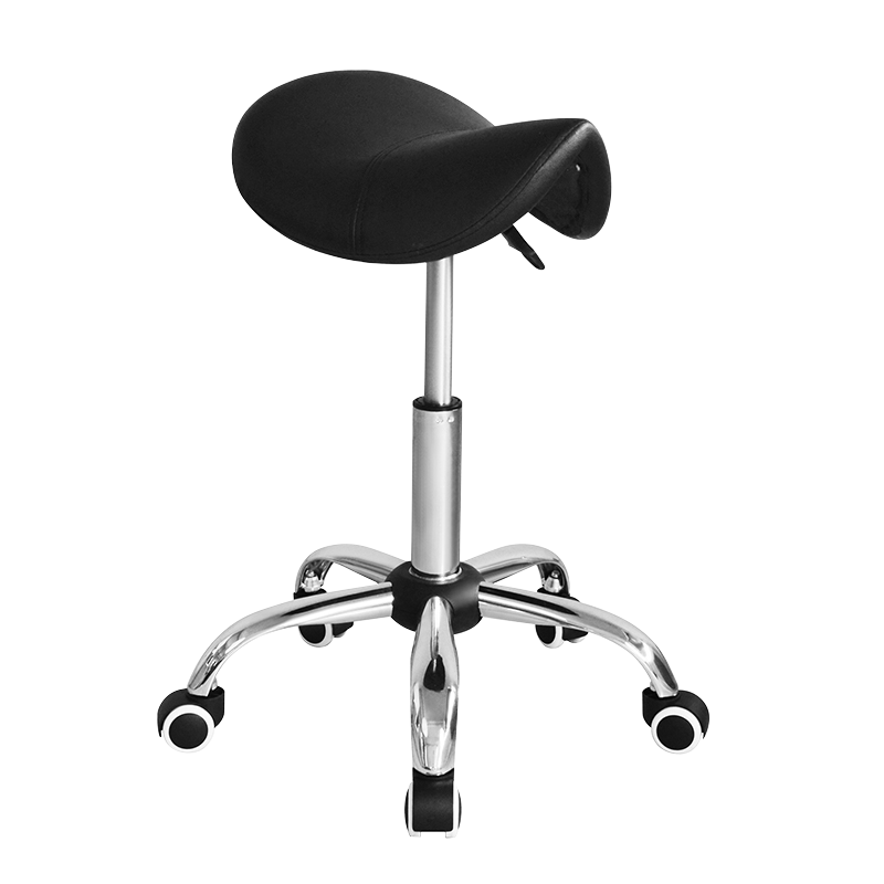 Black Shape Nail Salon Stool Chair (GY-1166A) 