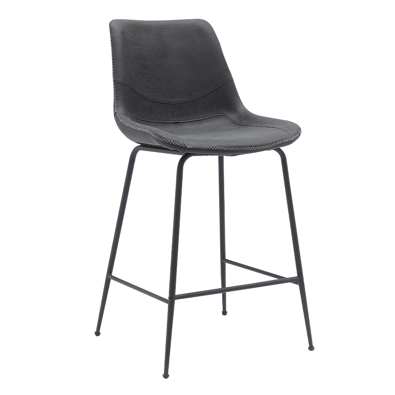 Black PU Counter Height Stools Cathedra (Y-C11)
