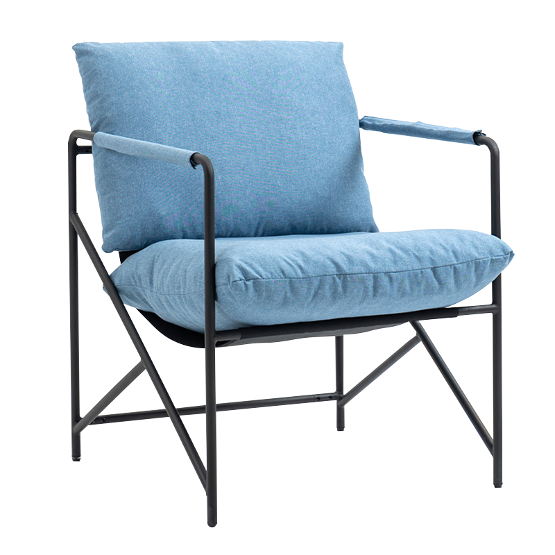 Beige Metal Frame Upholstered Otium Accent Cathedra (Y-C37)