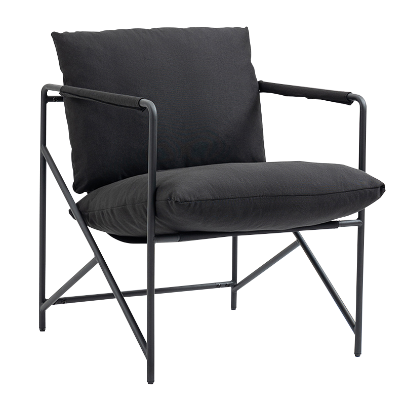 Black Metal Frame Upholstered Otium Accent Cathedrae (Y-C37)
