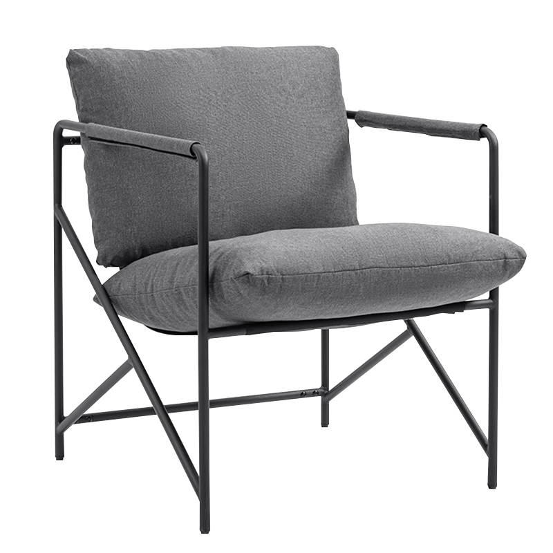Grey Metal Frame Upholstered Otium Accent Cathedrae (Y-C37)