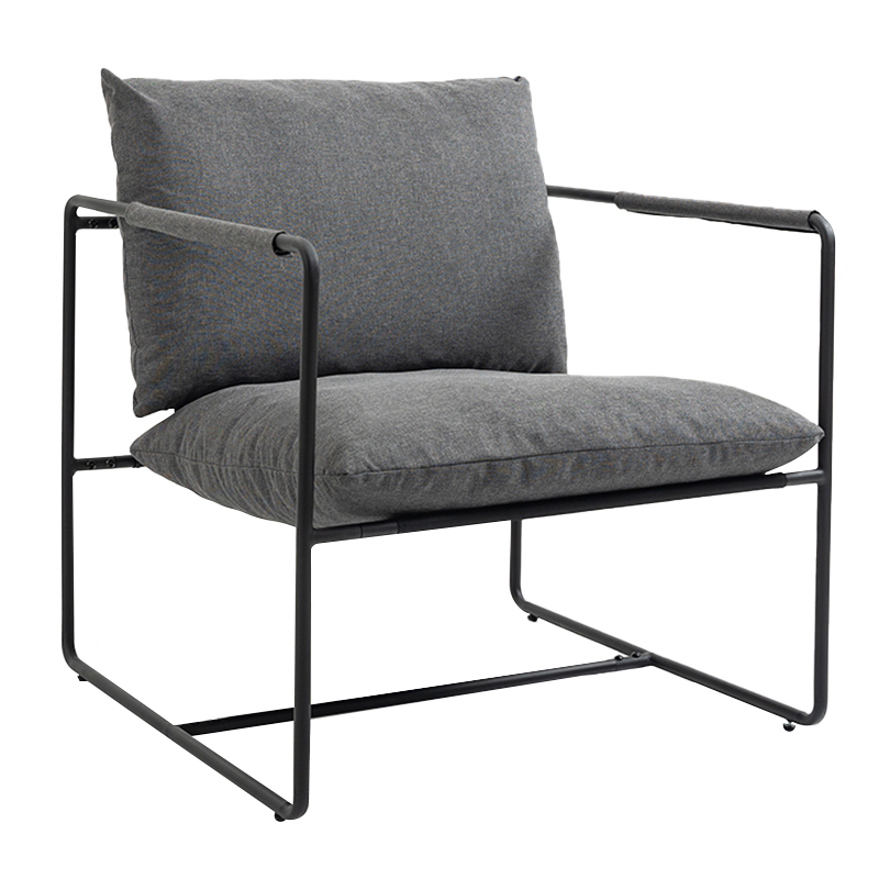 Cinereo Iron Frame Single Upholstered Armchair Sofa(y-C38)