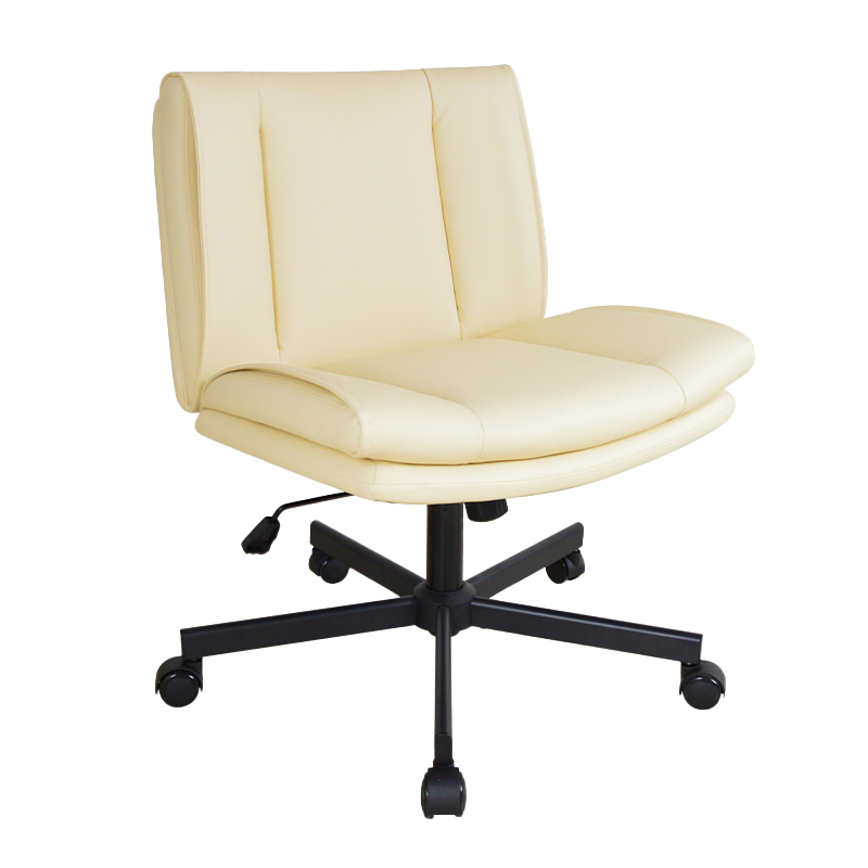 Mid Back PU Armless Lata Upholstered Otium Home Office Cathedra (X-5146)