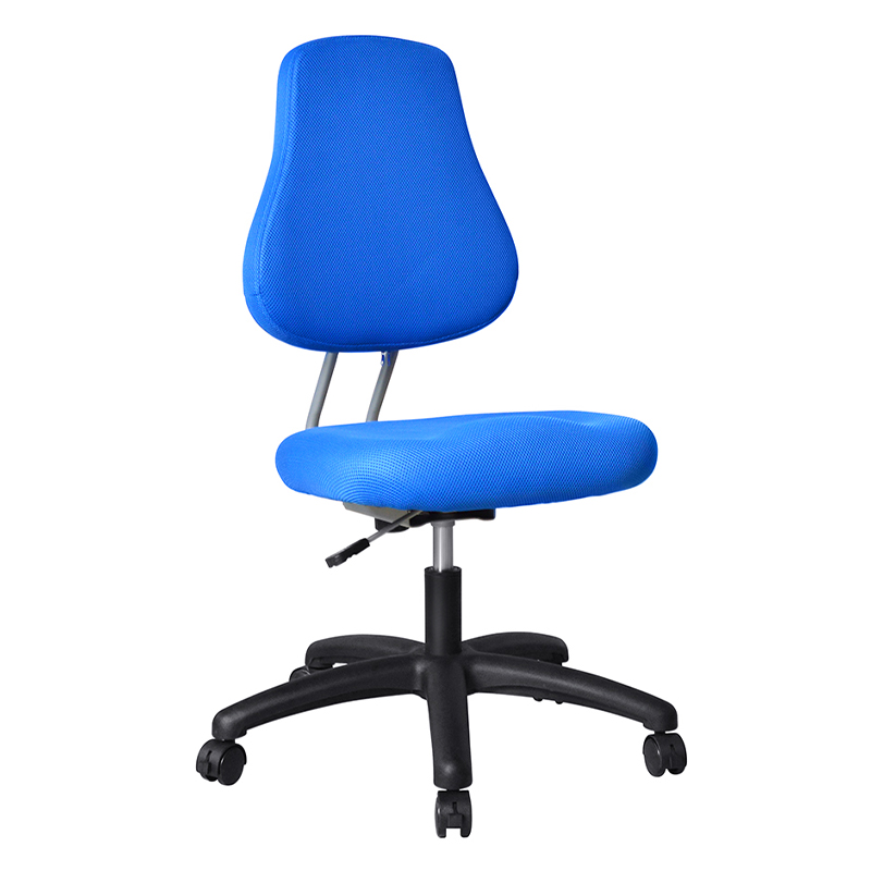 Blue Fabric Armless Staff Task Chair with Nylon Base（M-6122)