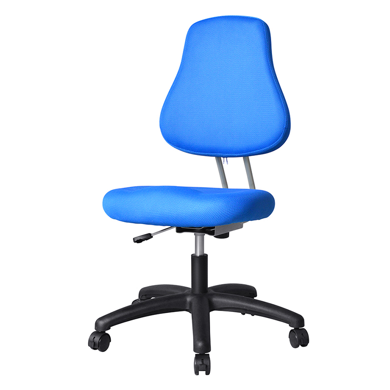 Blue Fabric Armless Staff Task Chair with Nylon Base（M-6122)