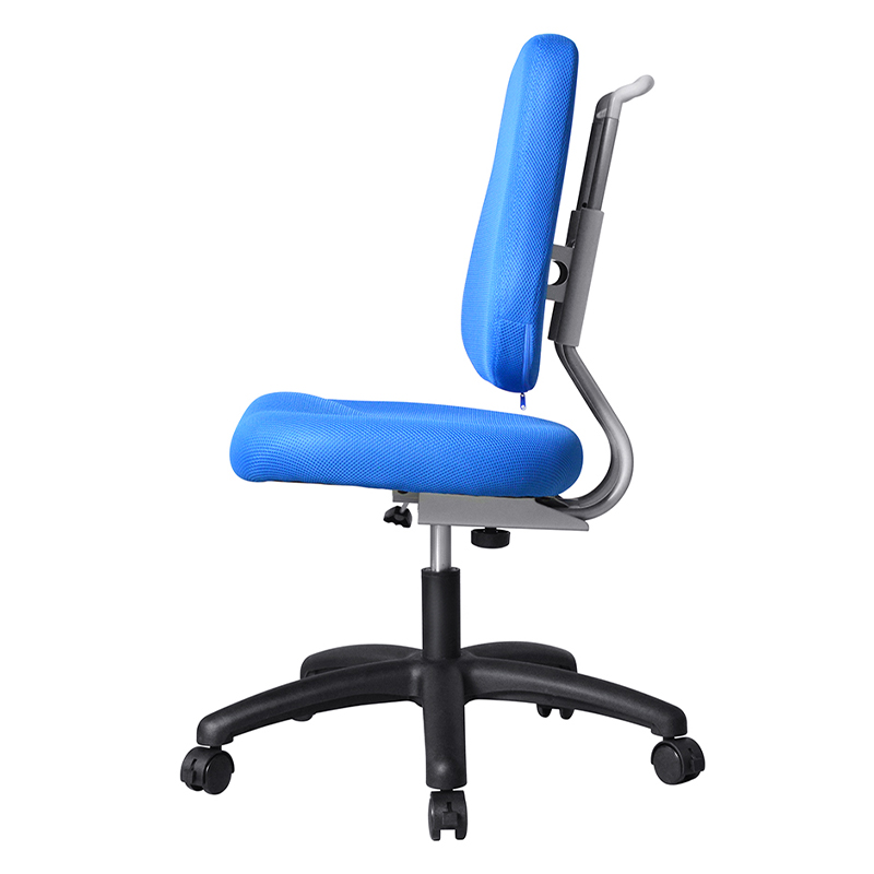 Blue Fabric Armless Staff Task Chair with Nylon Base（M-6122)