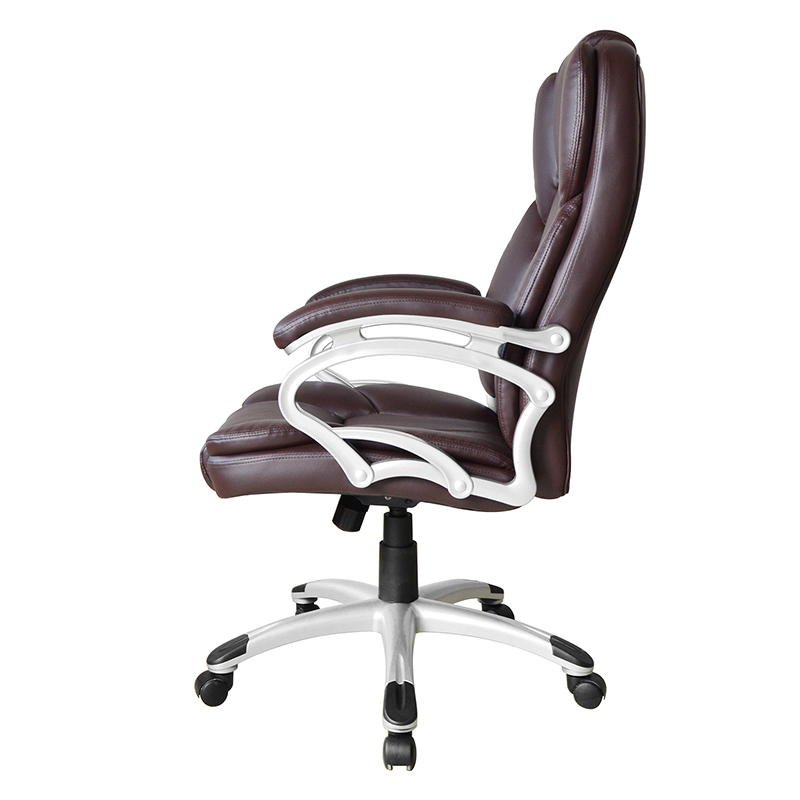Brown High Back Fixed Pad Armrest Executive Office Sedes (y-2825)