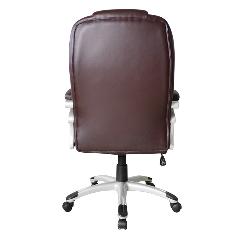 Brown High Back Fixed Pad Armrest Executive Office Sedes (y-2825)