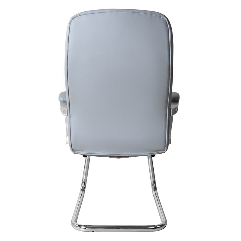 Modern High Back Leather Conference Cathedra Cum Fixarum Chrome Base (M-6124)