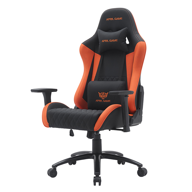 Orange Modern Swivel Ludus Cathedra cum Novifacta 3D Armrests (T-7122)