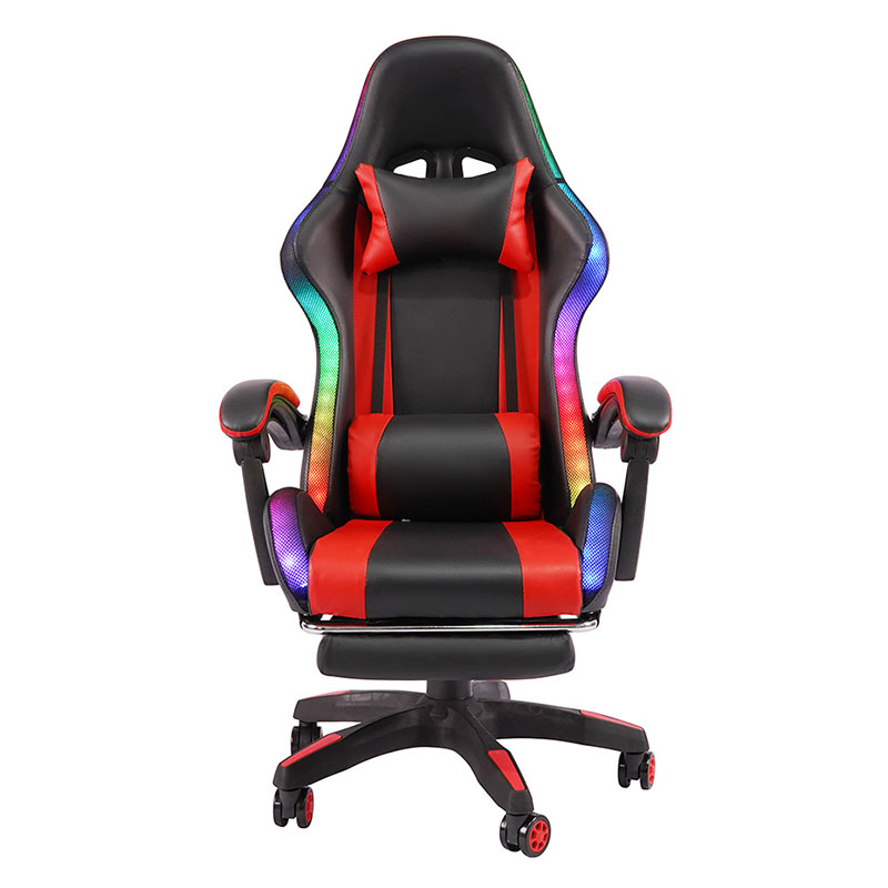 Red Lorem Swivel Recling RGB Gamer Novifacta Armrest Duxit Pellentesque Cathedra Cum Footrest (y (CCXLII)