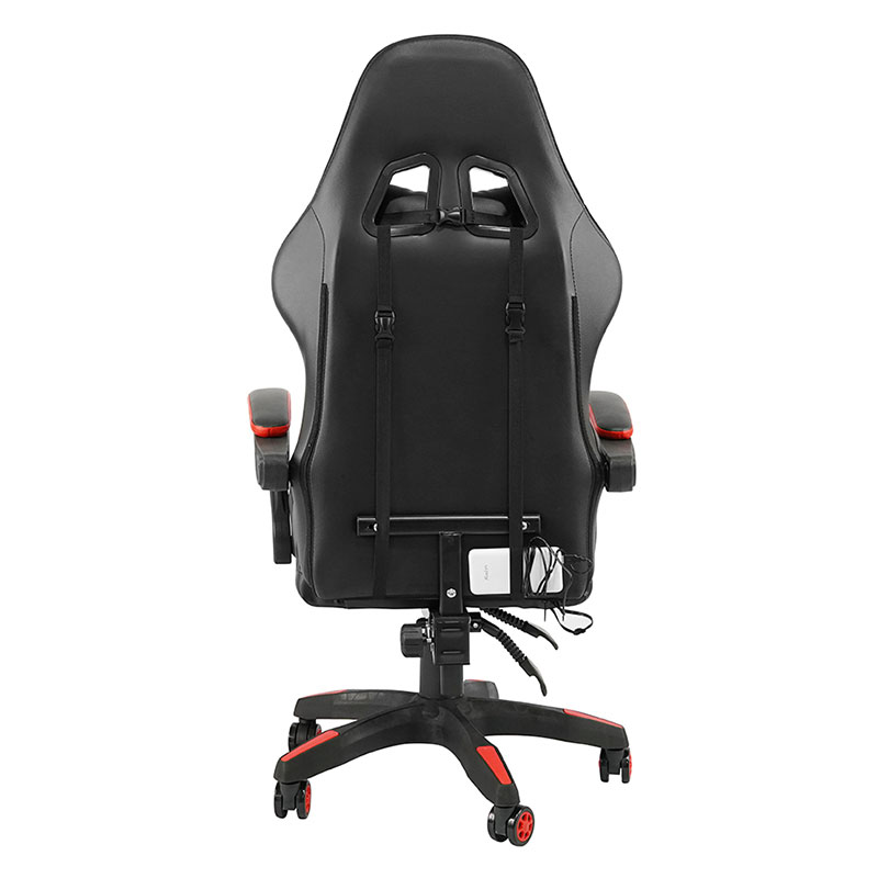 Red Lorem Swivel Recling RGB Gamer Novifacta Armrest Duxit Pellentesque Cathedra Cum Footrest (y (CCXLII)