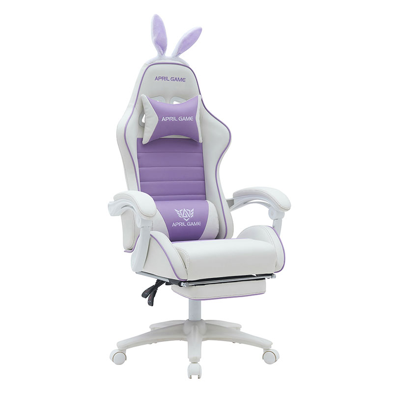 Synthetic Leather 360 Swivel PVC PU Comfortable Reclinans bellus Candida Purpura Puella Gaming Cathedra Silla Gamer for Racing(T-7114B)
