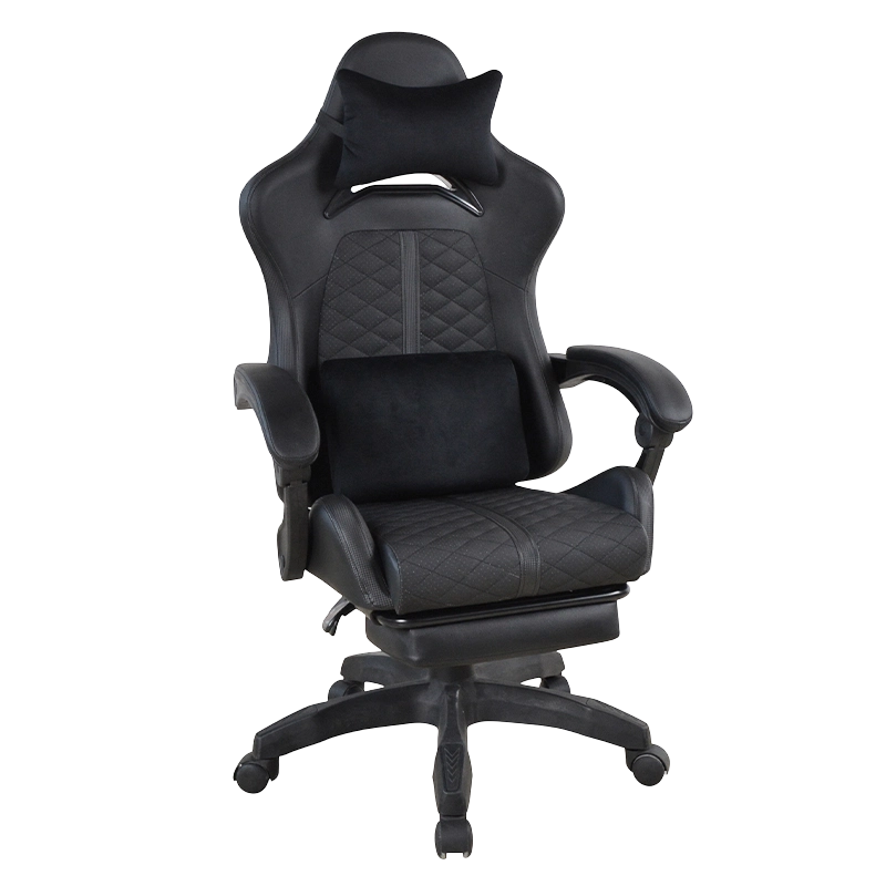 PP adjustable Armrests High Back Gamer Cathedra with footrest (T-7137)