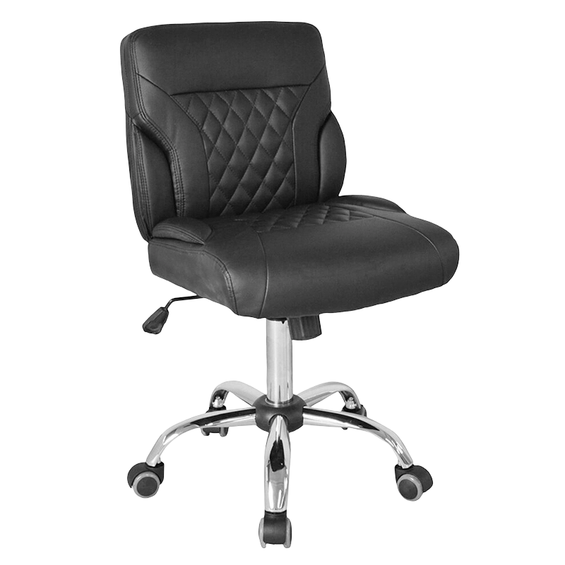 Black Height Novifacta Simple Armless Swivel Barber Salon Cathedra (GY-2133)