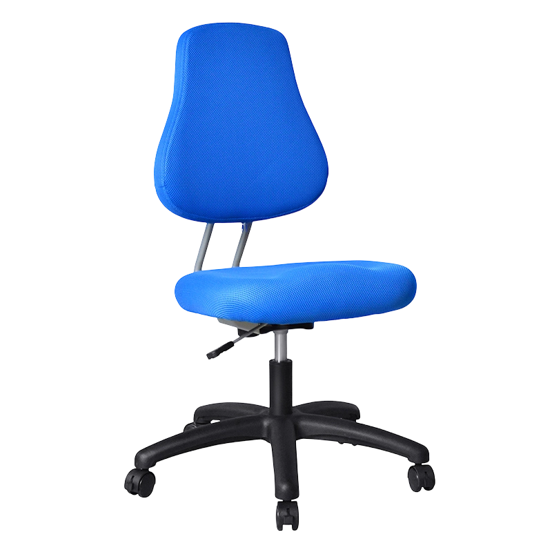 Blue Fabric Armless Staff Task Chair with Nylon Base（M-6122)