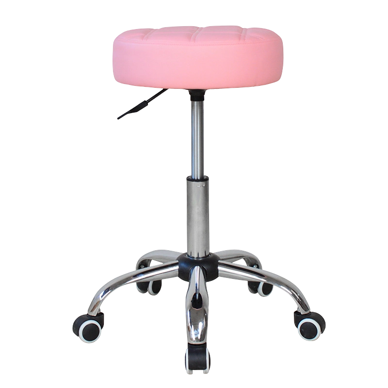 Swivel Simple Leather Round Salon Chairs (GY-107)