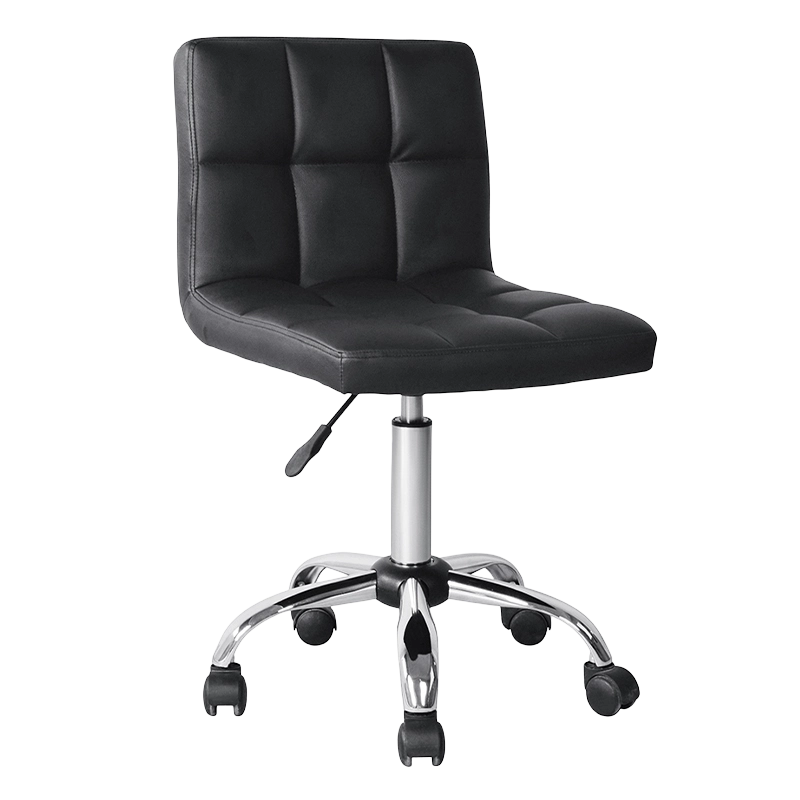 Swivel Simple Armless PU Low-back Salon Chair(GY-1168)