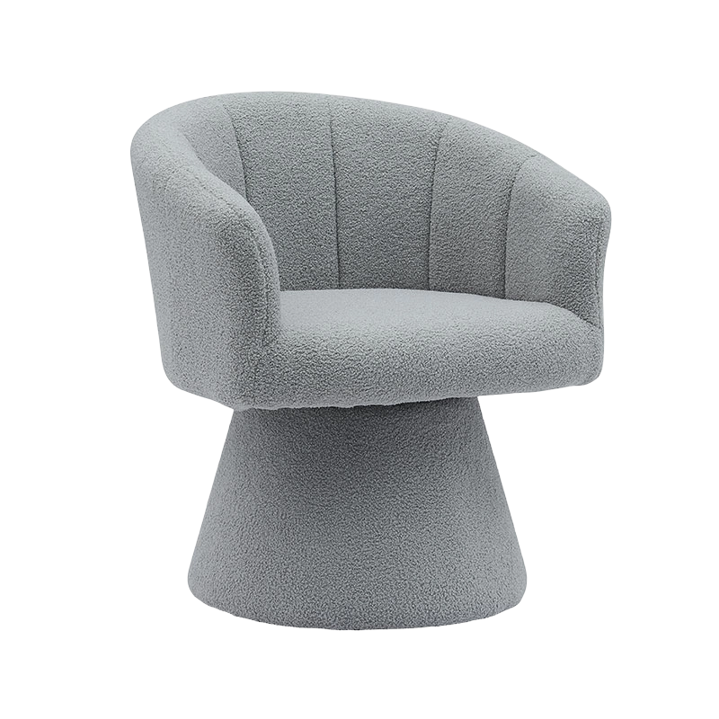 Grey Indoor Leisure Style solatium Cras interdum Sedes Cushion Swivel Hotel Accent Chaise Lounge Cathedra Armchair pro sessorium (GY-646)