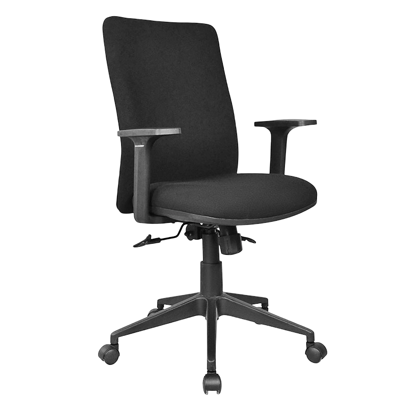 Fabric Mid Back PP Armrest Staff Task Chair (M-6127)