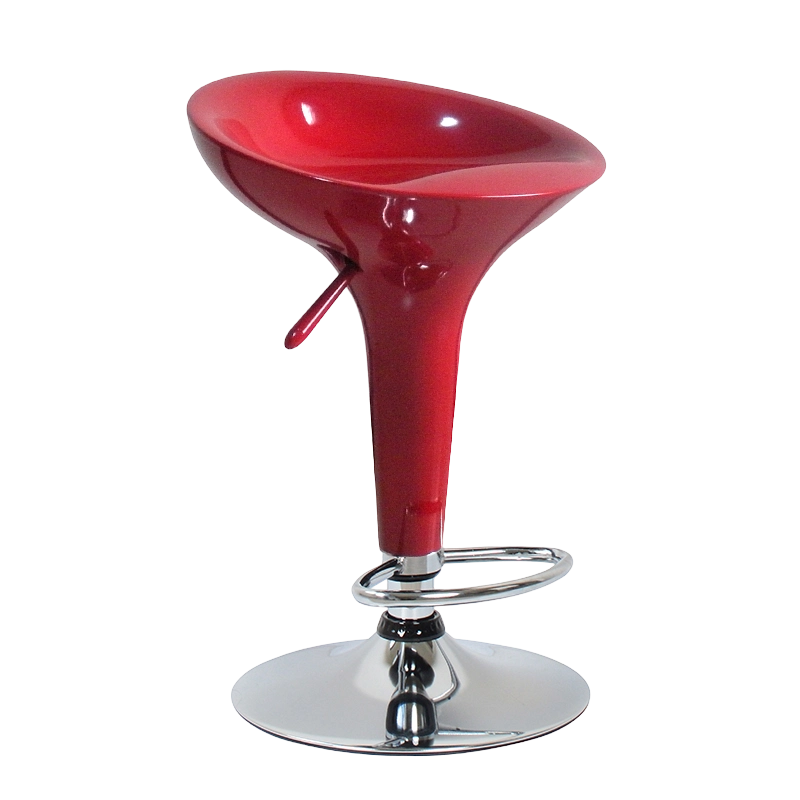 Red ABS Plastic Swivel Leva Bar Stool Chair (GY-901)