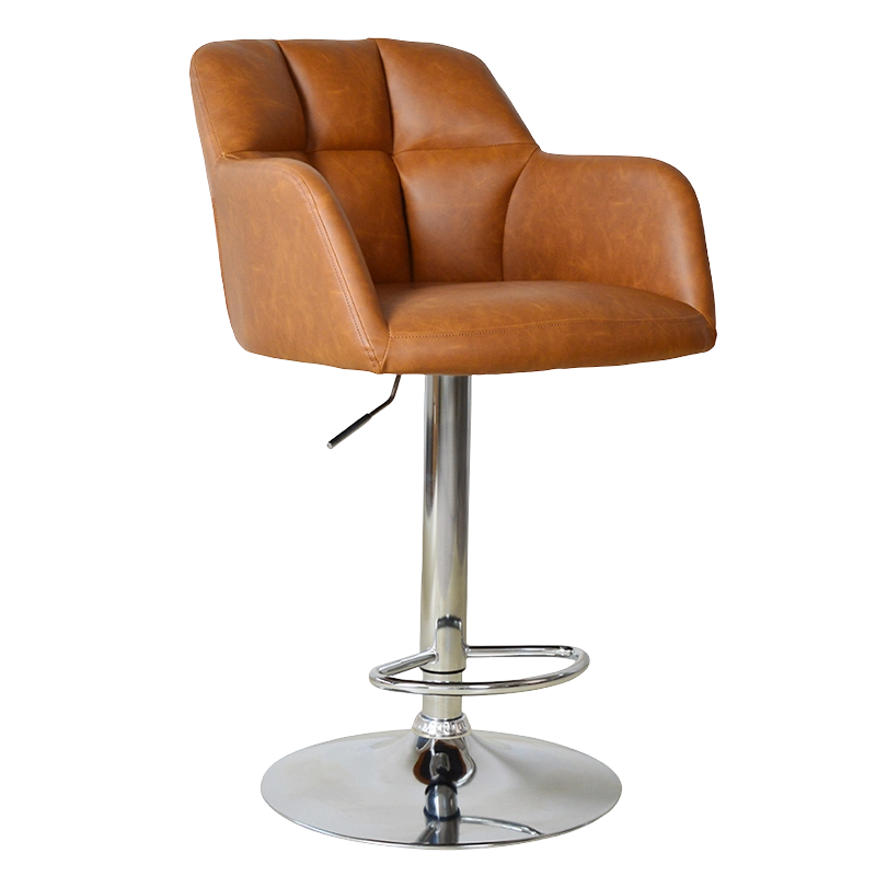 Swivel Novifacta Low Back Leather Bar Stool (X-5117)