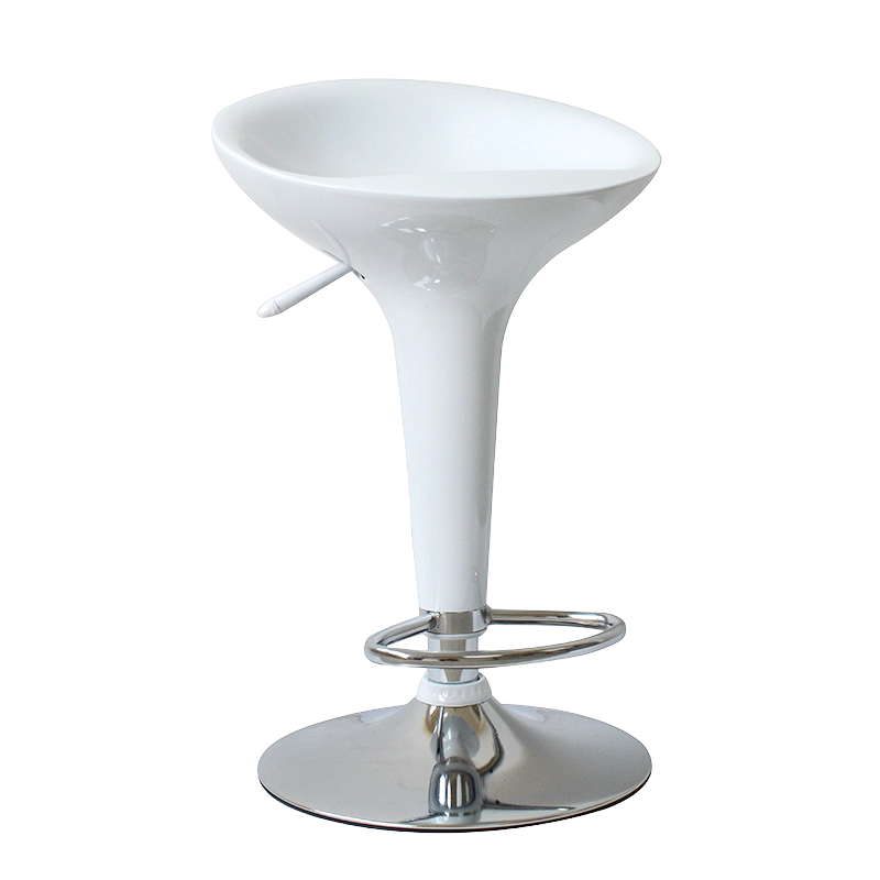 White ABS Plastic Swivel Leva Bar Stool Chair (GY-901)